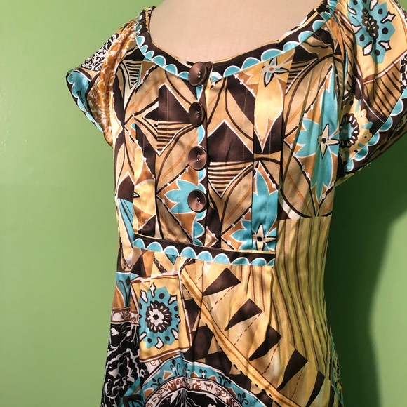 ECI New York Silk Patterned Dress - Picture 2 of 6